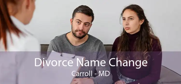  Divorce Name Change Carroll - MD