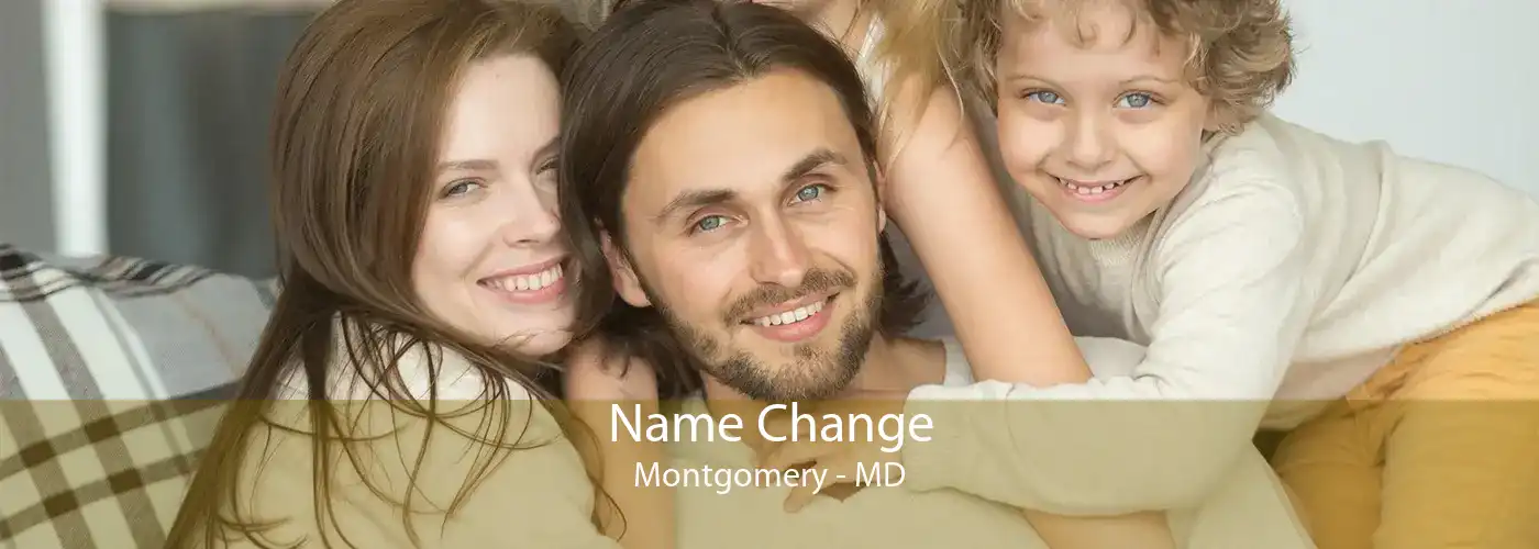 Name Change Montgomery - MD